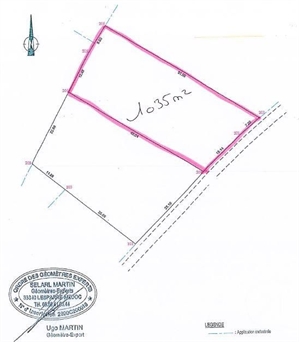 terrain à la vente -   33340  GAILLAN EN MEDOC, surface 1035 m2 vente terrain - UBI446659562